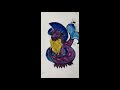 Water Coloring My Main Mascot, Whimsy. (Music by DJ Quads)