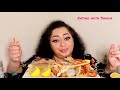 SNOW CRAB AND SHRIMP ALL IN BUTTER SAUCE MUKBANG | LET'S PLAY