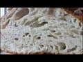 Homemade Rustic Bread in 3 hours Large Alveoli bread