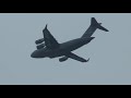 U.S. Air Force Boeing C-17 extremely short takeoff from ZRH - with cold engine start!