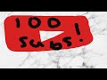 Thank you all for 100 subscribers