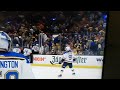 NHL Stanley Cup Finals - End of Game 5. One fan flips the bird.