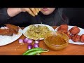 ASMR  Mukbang Spicy Mutton Curry,  Mutton Liver Curry #asmr #food #asmrcuisine