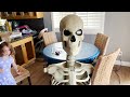 12FT Skeleton Custom Motorized Skull Assembly!