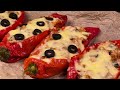 This Greek recipe is driving everyone crazy! Stuffed red peppers with cheese❗️