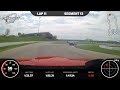 Following ZL1 1LE ZLE Camaro at Heartland PCA Lap11