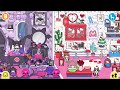 Hello Kitty and Friends Bedroom Design | New Days | Toca Life World
