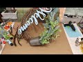 DIY Wreath using INTERESTING supplies and techniques! Arts and Crafts