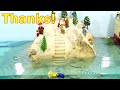 LEGO City Hit By Tsunami - Dramatic Dam Breach Experiment - Wave Machine vs LEGO Minifigures