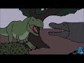 Jurassic Park 3 Spinosaurus vs Rex (animated)