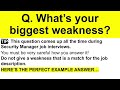 SECURITY MANAGER Interview Questions & ANSWERS! (How to PASS a Security Manager Job Interview!)