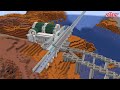 【マイクラ】青氷新幹線と在来線の乗り換え駅を作ってみた　鉄道建設Minecraft【ゆっくり実況】
