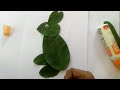 How to make rabbit from leaves l Amazing leaf art l leaf craft ideas