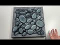 No! Waste paint turned into 3D Stone fluidart painting success