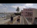 Walking on the street of Historical Center of ALGHERO, SARDINIA, SARDEGNA, ITALY