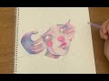 Color Pencil Drawing- 우주 소녀 색연필 인물화 #드로잉 #색연필인물화 #인물화 #프리즈마색연필
