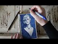 One Color Challenge  ||  ART TIME LAPSE  ||  Pose Challenge - Level Easy