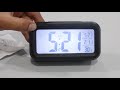 how to setup Digital Smart LED Alarm Clock With Temperature Display I Backlight