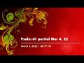 Psalm 61 partial Mar 4, 22