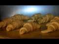 4k 30x Time Lapse Baking Crescent Cinnamon Rolls Rolled in Cinnamon and Sugar like a Churro sort of