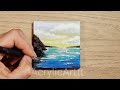 Painting ideas: How EASY is creating sea view picture with Acrylic paints funny and quick