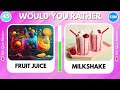 Would You Rather Food Edition and Drinks 🍔🥤