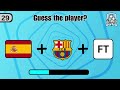 GUESS THE PLAYER FROM THEIR NATIONALITY + CLUB LOGO + INITIALS - FOOTBALL QUIZ 2024