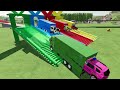 TRANSPORTING ALL POLICE CARS and AMBULANCE EMERGENCY CARS WITH MERCEDES ELECTRIC TRUCKS ! FS22