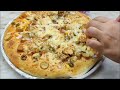 Pizza recipe | easy to make mouthwatering chicken pizza recipe