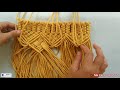 Cara membuat tas dari tali kur -  DIY TAS KULIAH / SEKOLAH ||Tas tali kur ukuran besar ||Macrame Bag