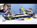 LEGO City Ocean Exploration Ship Speed Build Review 2020 it Really Floats!