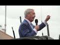 Nigel Farage arrives in armoured vehicle at Clacton rally