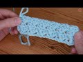 EASY Crochet:  Alternative Blanket Stitch For Baby Blankets, Afghans - ONE ROW REPEAT! Sedge Stitch