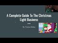 A Complete Guide On Starting A Christmas Light Business