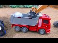 Mega RC Trucks RC Heavy Haulage RC Car Transport RC Traktor Volvo Lesu BL71 RC Wheel Loader Dozer!!