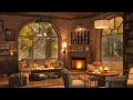 Cozy Fall Coffee Shop & Smooth Jazz Instrumental to Relaxing 🍂 Warm Jazz Music ~ Background Music