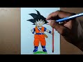 Drawing Little Goku | Time-lapse | Solday Artist