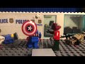 Captain America kill a zombie full scale version