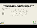 Pembahasan Soal Psikotest Masuk Kerja | Logika Aritmatika Bagian 2 (Dua)