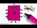Numberblocks 100, 20, 30, 40, 50, 60, 70, 80, 90, & 10 Learn to count by ten - Fun House Toys