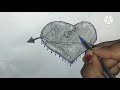 दिल पेंसिल से बनाना सीखे | how to draw a beautiful heart| I love mom heart design | pencil art