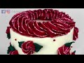 Buttercream Piped Floral Painted Edge Cake Decorating Idea -ZIBAKERIZ