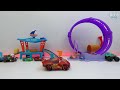 Disney Cars toy collection unboxing ASMR Lightning McQueen RC car | Enjoyable video | no talking