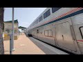 TRE 121 and Amtrak 59 passing through West Irving Station