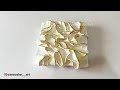 How to Create Textured Fabric Art on Canvas | Amazing 3D Abstract art Painting 🤩