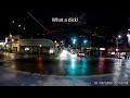 Crazy Seattle Bicyclist Runs Red Light at Night