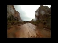 Flash flood in Capitol Gorge of the Capitol Reef NP 9-1-2013