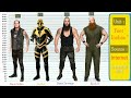 WWE Wrestlers Height Comparison Chart | With Music