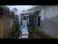 Beautiful and Heavy Rain in Beautiful Indonesian Villages | Sleep Well In 3 Minutes With Rain Sounds