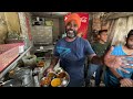 40/- Rs LUDHIANA Wala Indian Street Food 😍 Sita Ram Chole Bhature, Naulakha Amritsari Dhaba Thali
